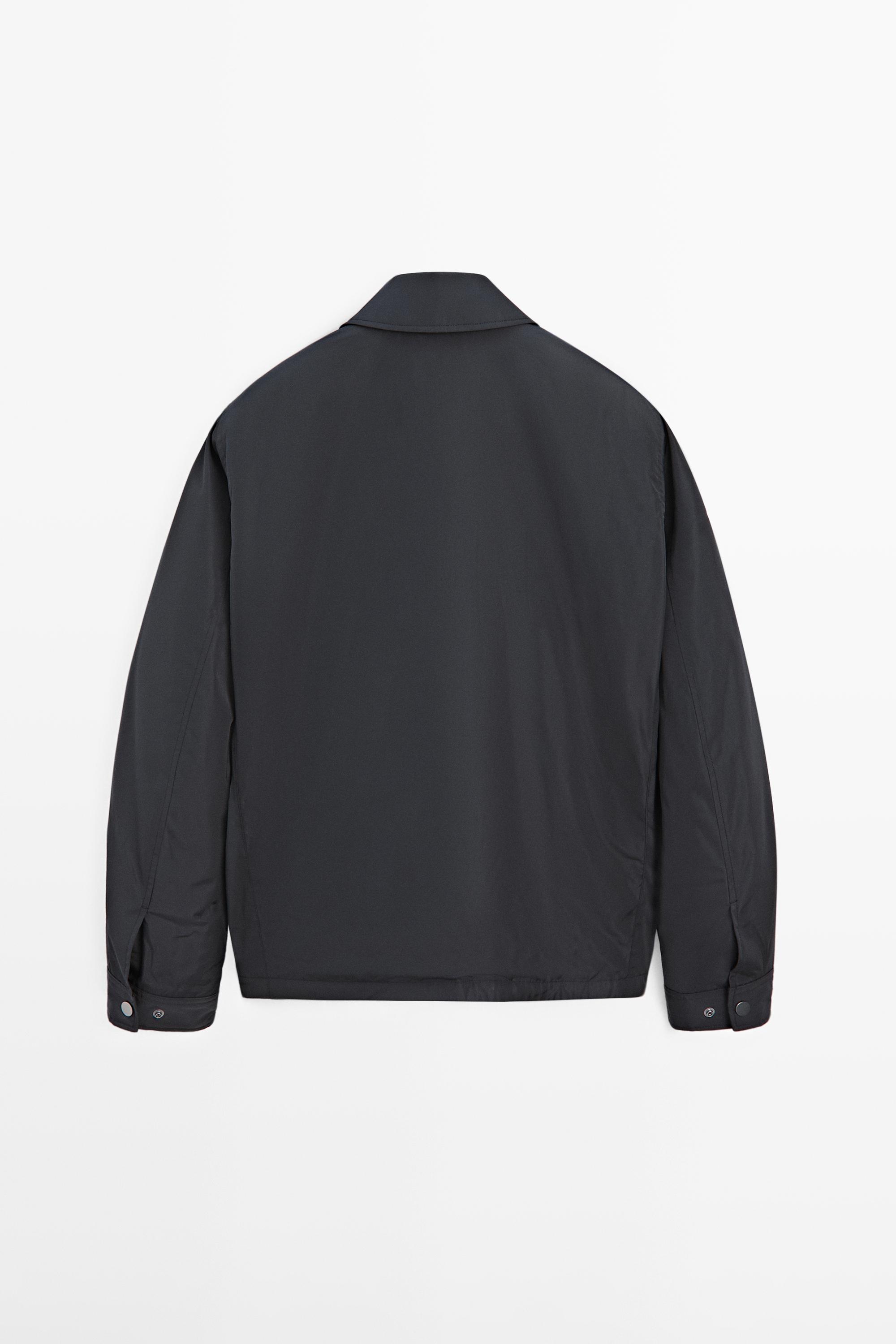 Water-repellent overshirt with pockets